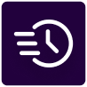 Fast service speed icon