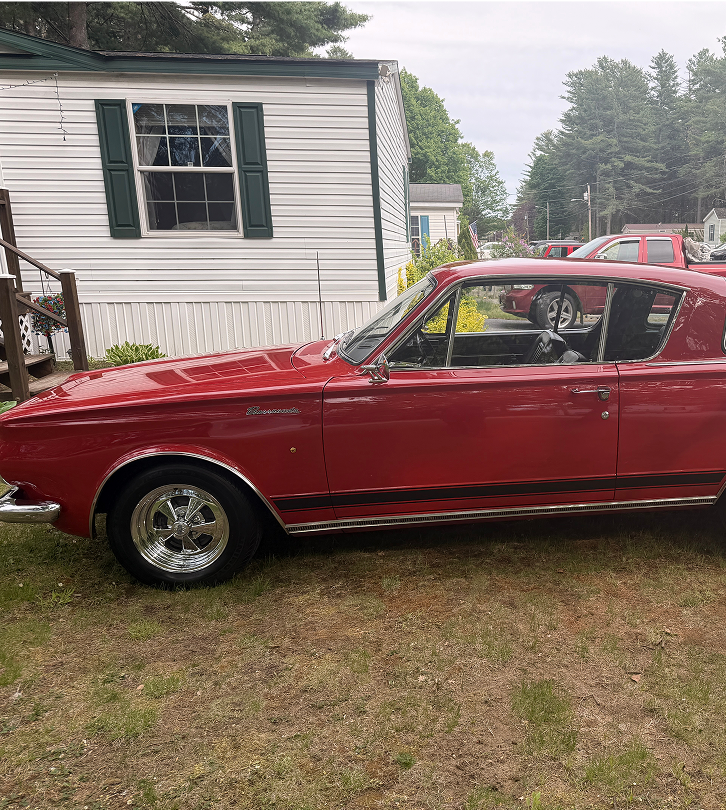 Classic red vintage car